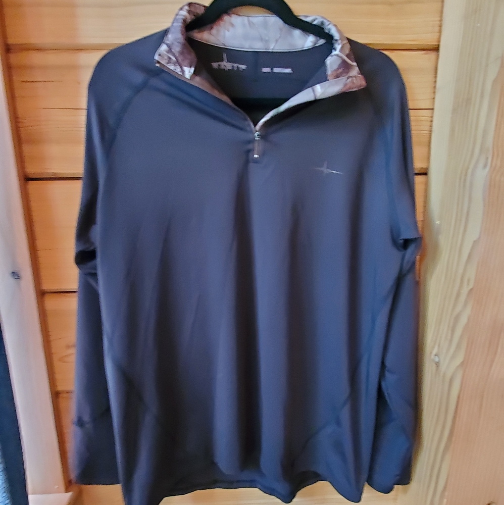 Habit 1/4‎ Zip Black Camo Pullover Men's Size Medium